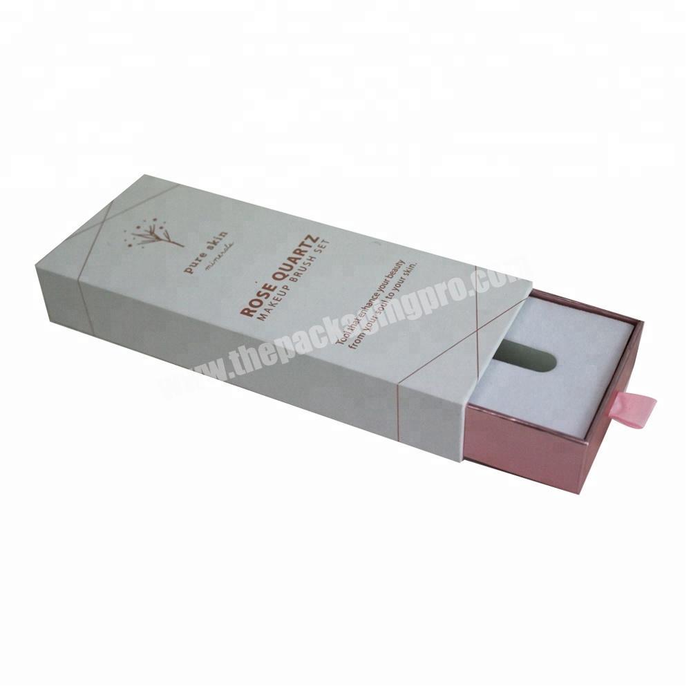 Makeup Brush Packaging kraft cardboard pink gift box