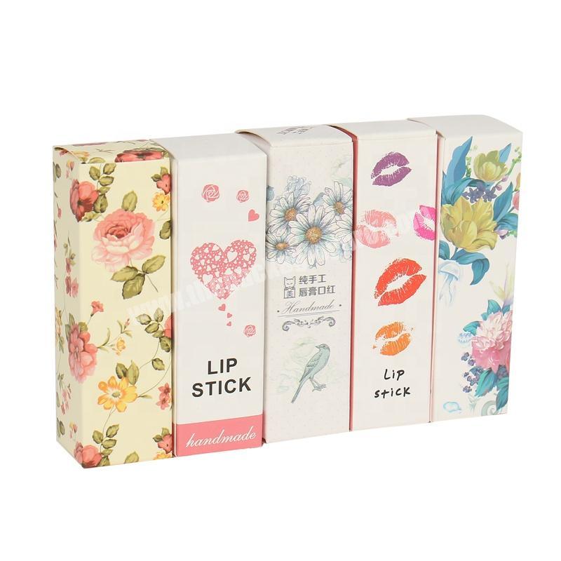 Makeup Cosmetic Gift Packaging Custom Pink Paper Lipgloss Box Lipgloss Packaging