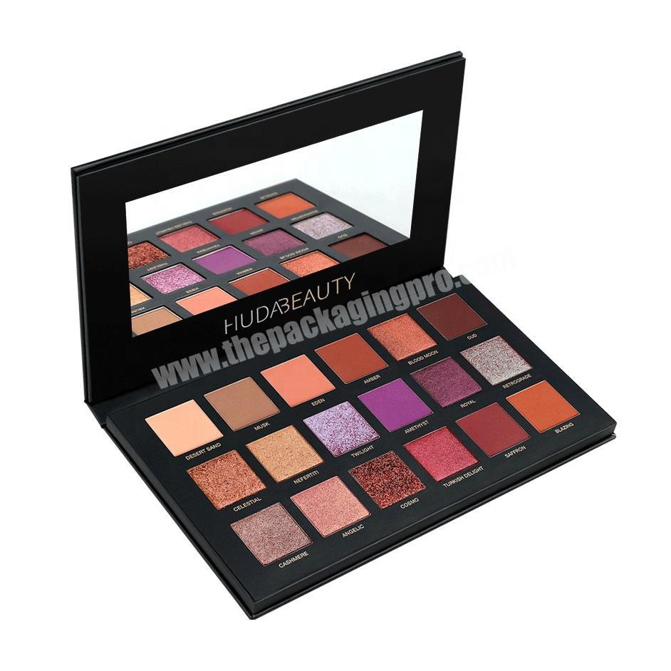 makeup eyeshadow palette packaging clamshell display case with custom logo