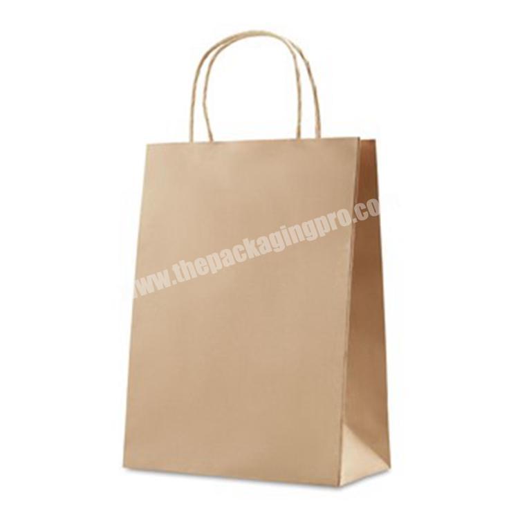 Manufactory Wholesale Custom Brown Paper Bag With Your Own Logo