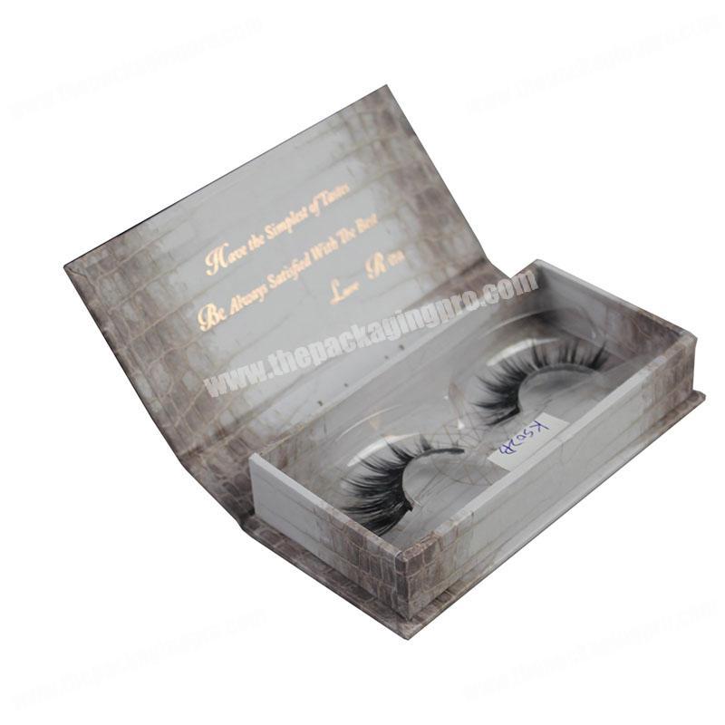 Manufacture high end custom unique marble design eyelash box for eyelashes