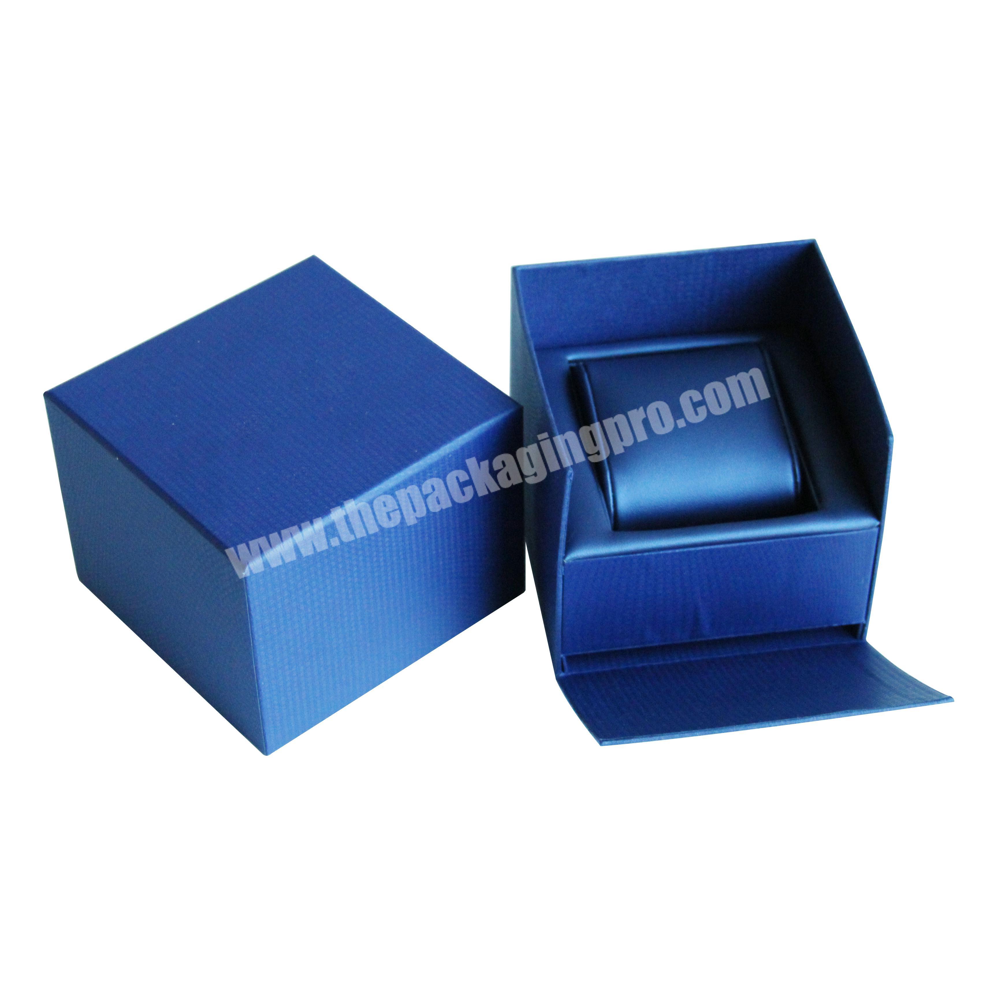 Manufacture luxury watch packaging box gift boxes with gold foil logo