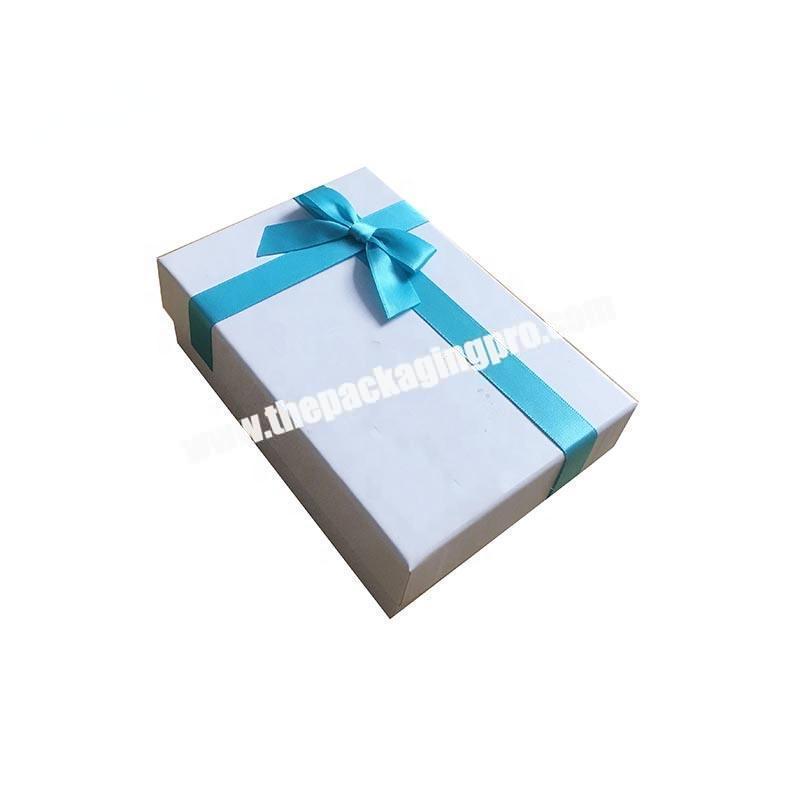 Manufacture women box white cardboard paper custom gift box for jewelry