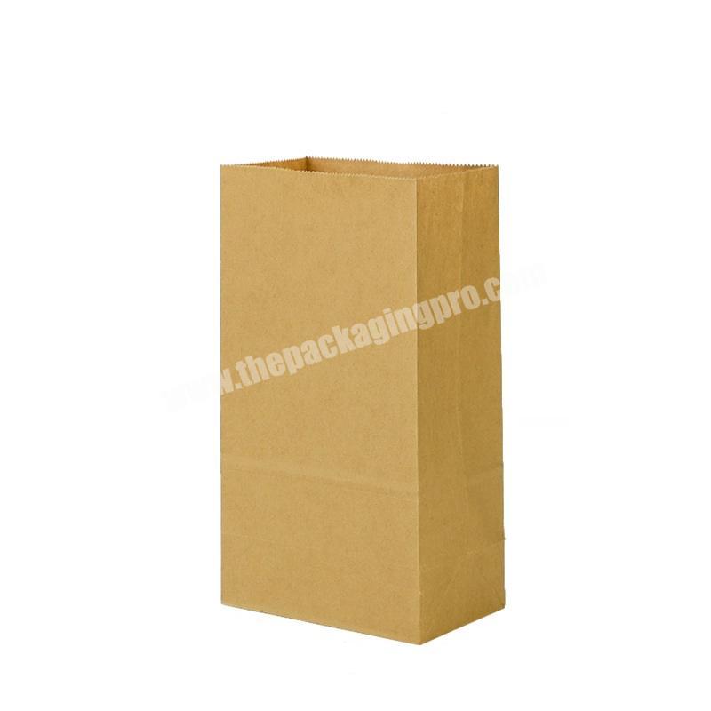 Manufacturer customized food grade kraft paper bags can be used for fruit and vegetable packaging