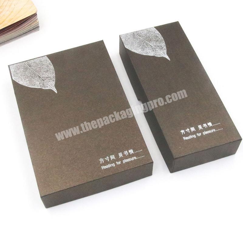 manufacturer Grey color gift paper box lid and tray gift paper box special color gift box