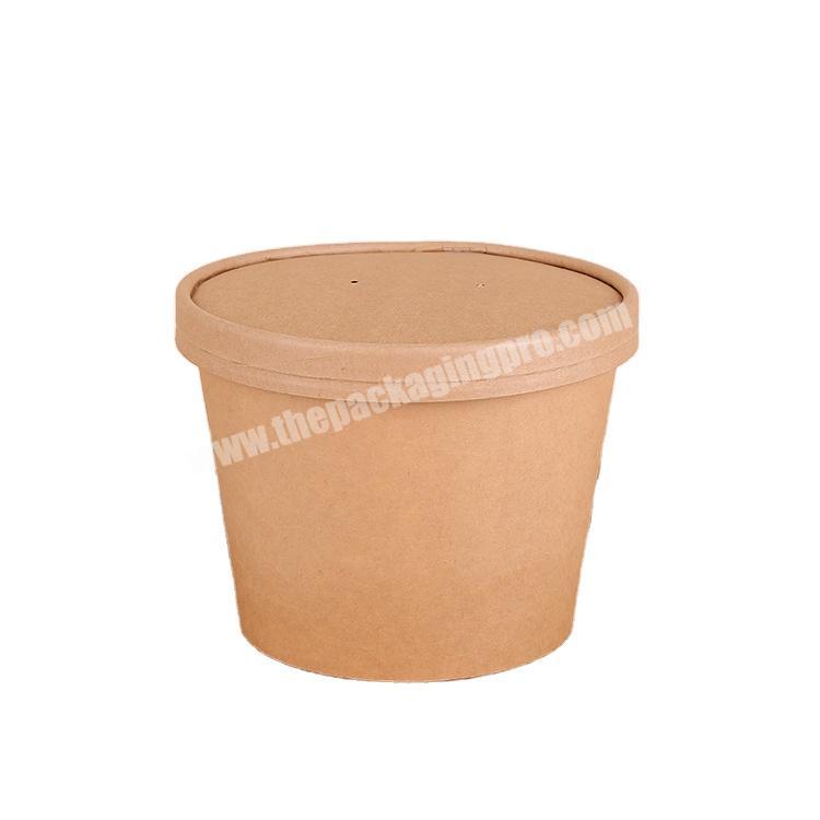 Manufacturer hot sale kraft round paper box kraft paper box with lid  food kraft paper box