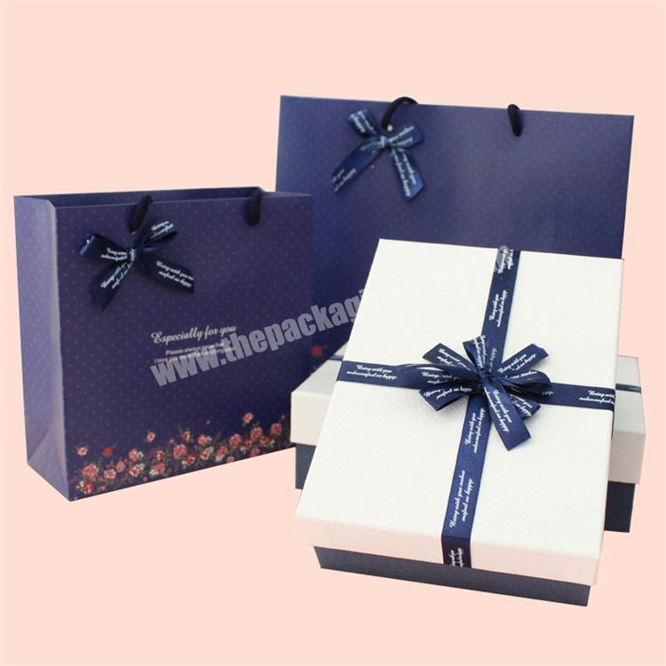Manufacturer made base and lid box with paper tray durable box gift box lid and base