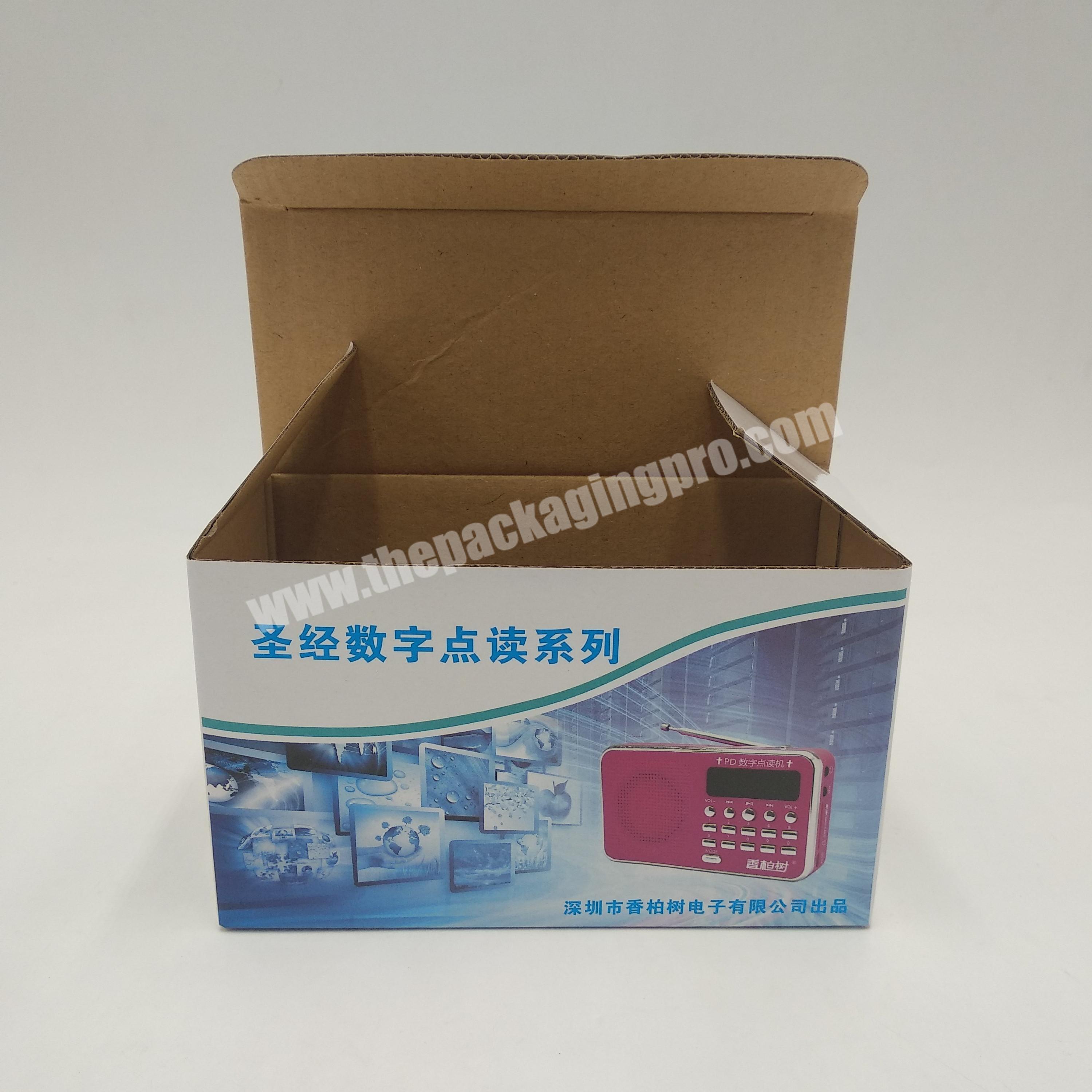 manufacturer matte lamination packaging folding paper box for recorder and radio