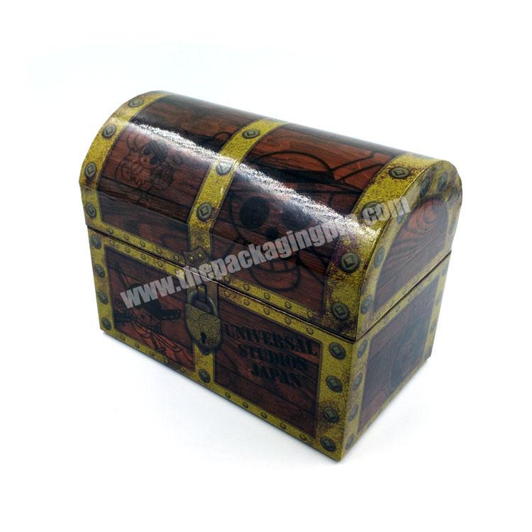 Manufacturer professional custom cardboard pirate treasure chest box wholesale