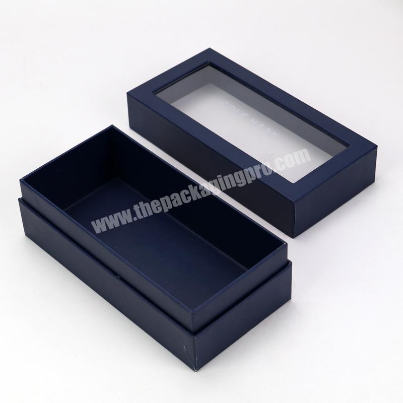 Manufacturer supply transparent skylight special paper gift box socks display storage packaging box