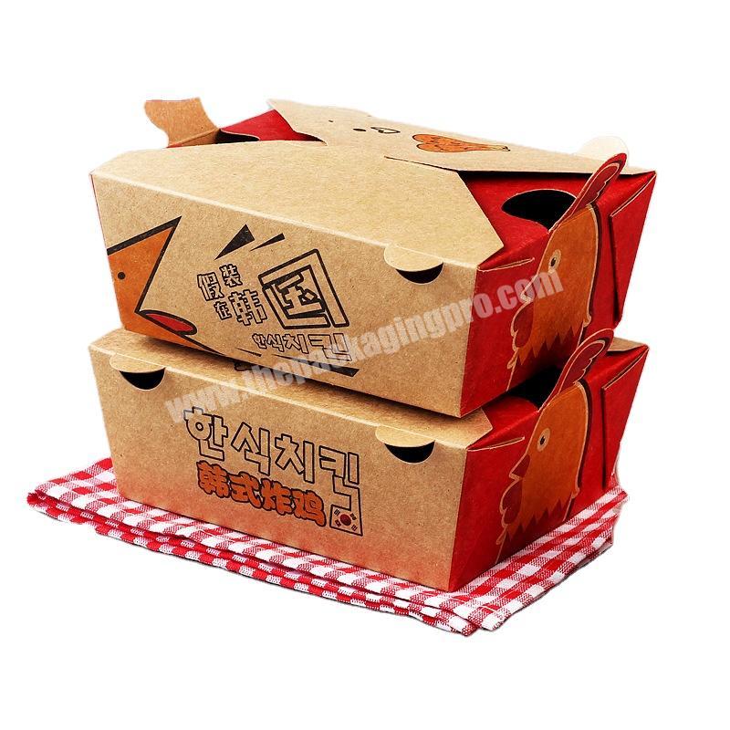 Manufacturer Wholesale 350g kfc burger paper lunch box for food packaging