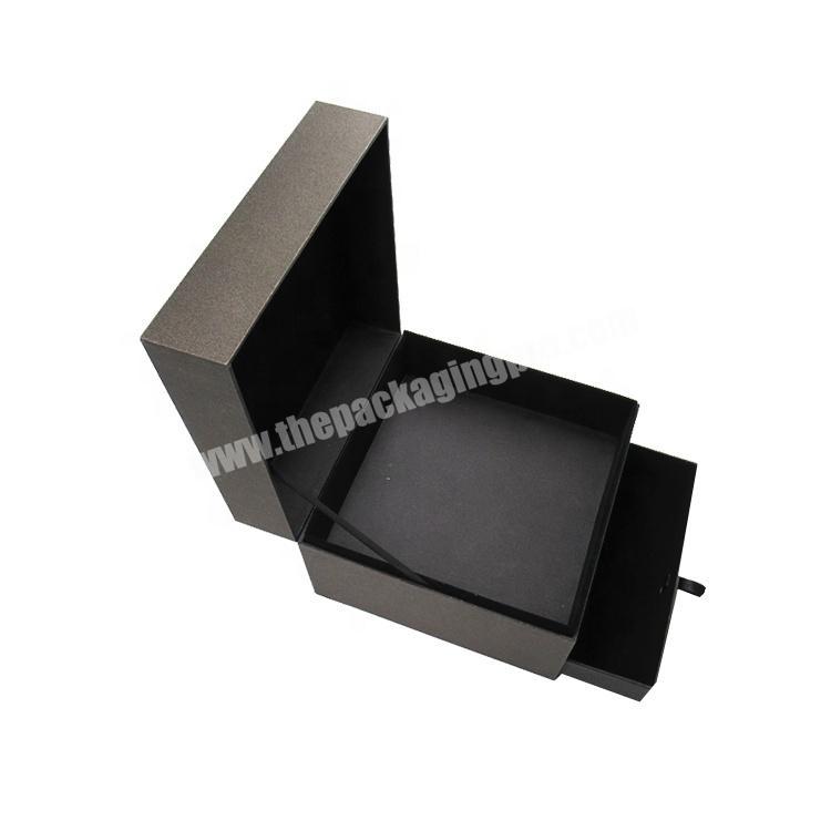 Manufacturer wholesale black jewelry display drawer paper gift box