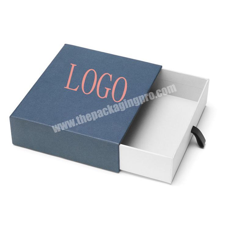 Manufacturer wholesale custom cardboard paper printing luxury drawer socks packaging gift box