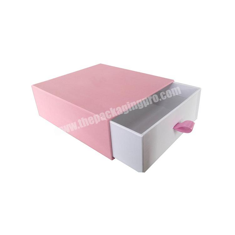 Manufacturer wholesale custom eco friendly small recycled drawer shape cardboard gift chocolate packaging box