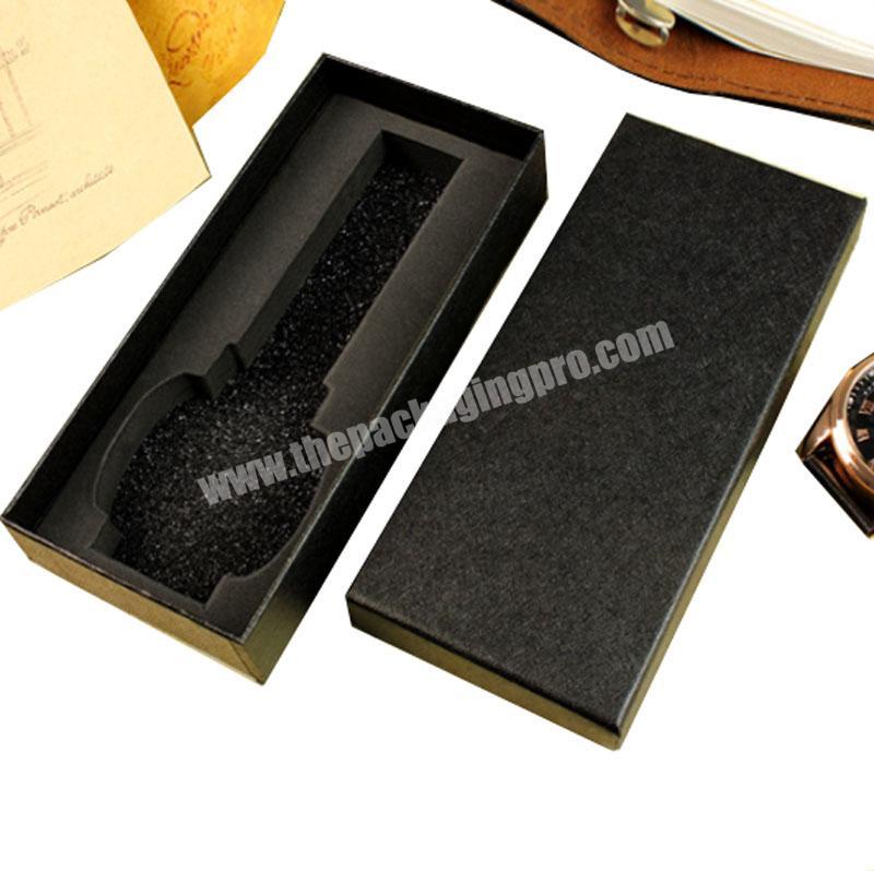 Manufacturers can customize the wholesale dark grain long watch box watch box pure color gift box can be customized LOGO