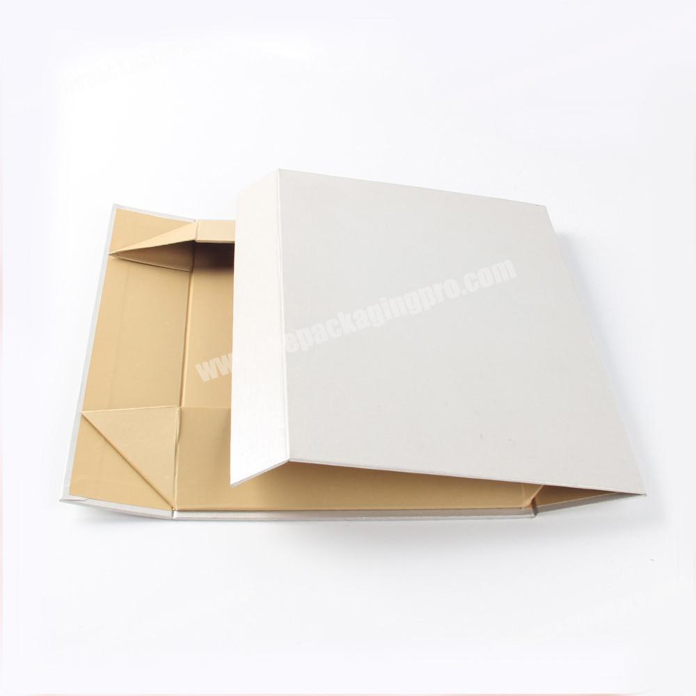 Manufacturers custom gift box foldable glossy lamination brown packaging paper box