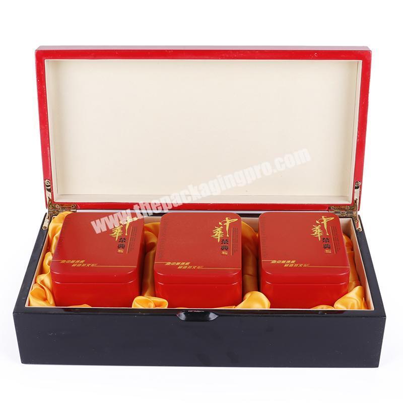 Manufacturers Custom High-End Tea Commemorative Coins Wooden Spray Paint Gift Box