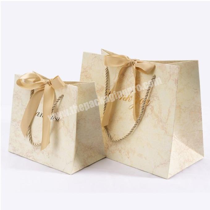 Marble Clothing cosmetic shopping paper bags Birthday packaging Gift Bag customize thank you bag papieren zakjes Tote