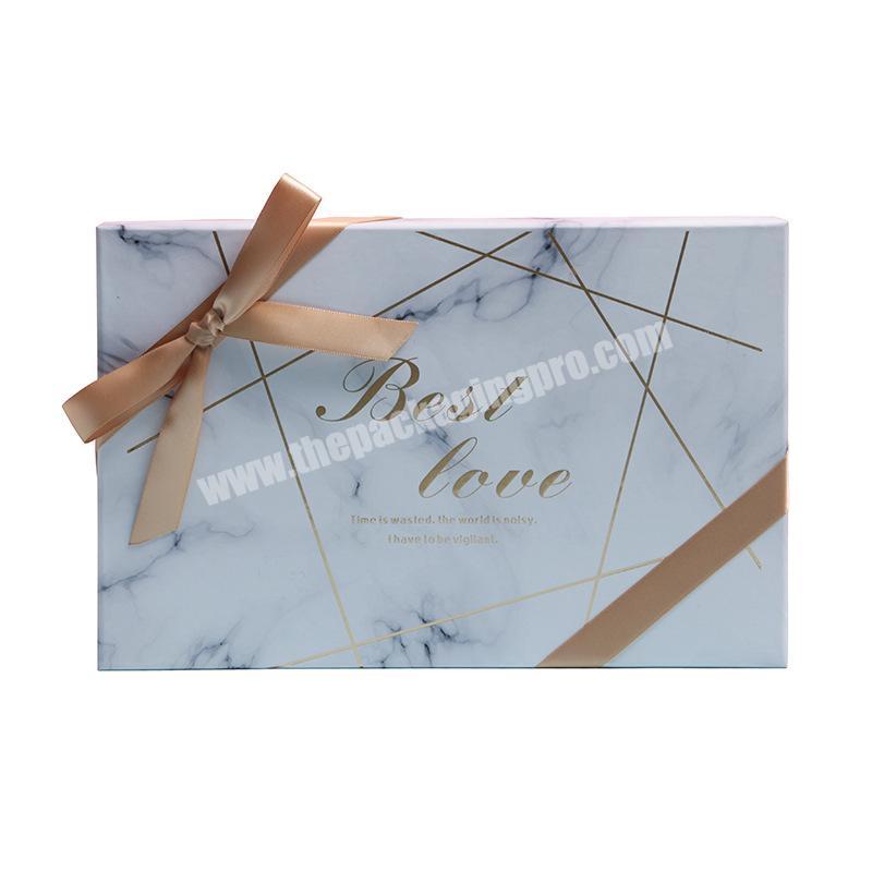 Marble gift box rectangle cardboard boxes Birthday wedding package gift box Paper Watch Box