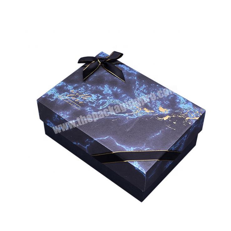 Marble pattern gift box birthday gift packaging box wedding companion creative custom gift box