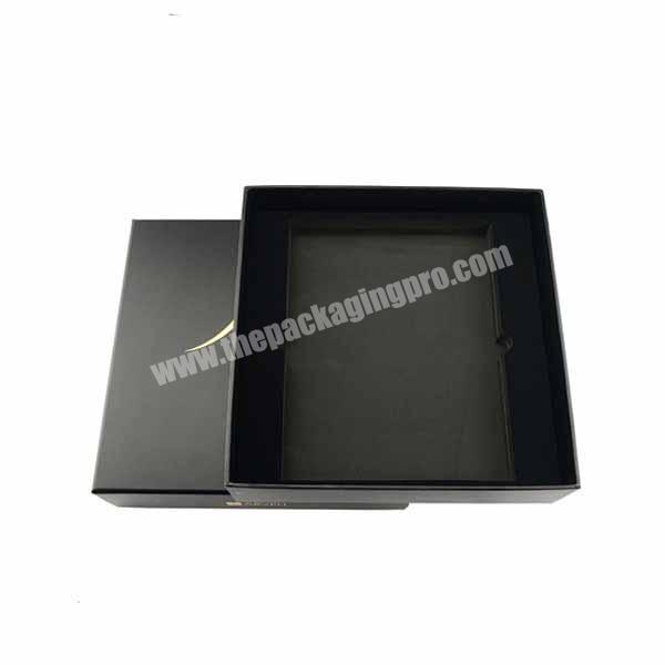 Matt black luxury hard cardboard gift box for frame