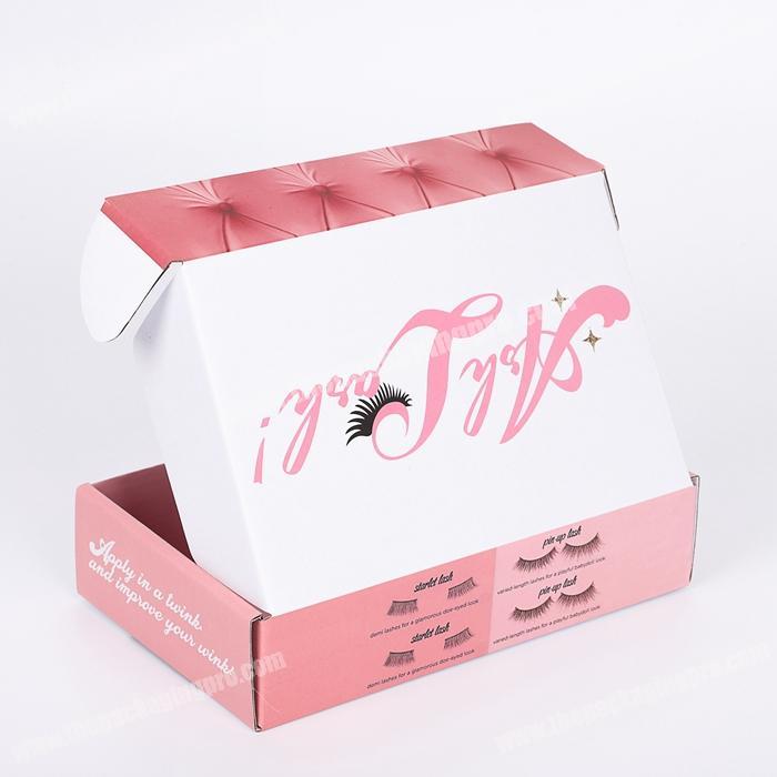 Matt Lamination Die Cut Corrugated Box Foldable Cardboard Packaging for Makeup Products
