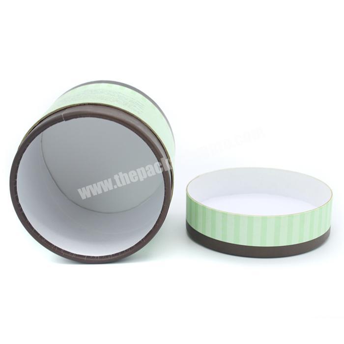 Matt lamination round soap cylinder box recycled paper tube packaging
