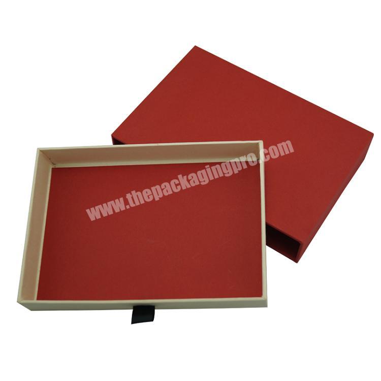 matt red sliding open drawer smart watch package package paper box