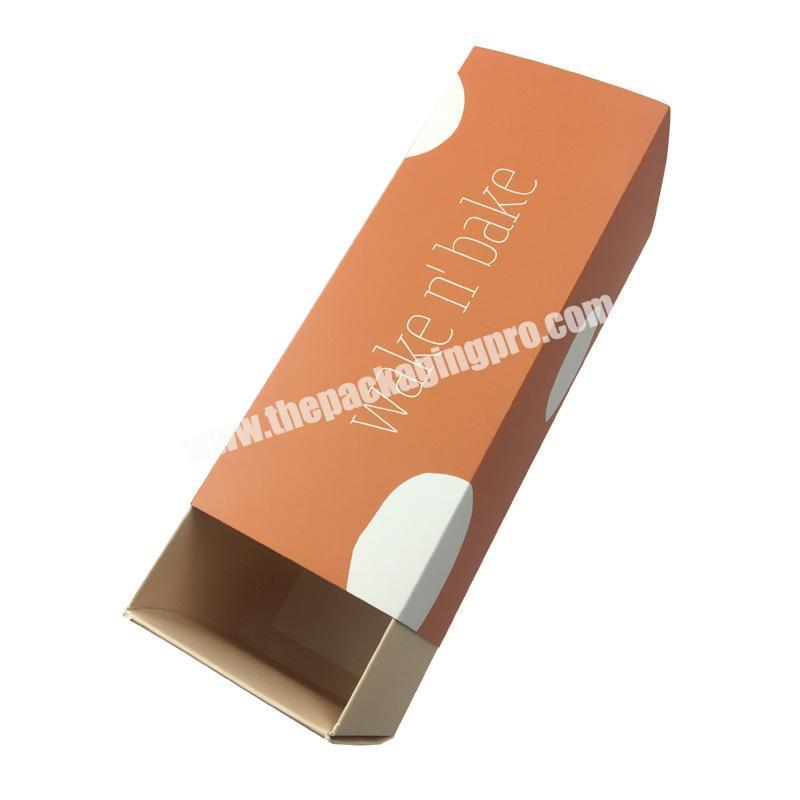 Matte Lamination Custom Folding Drawer Paper Hair Extension Packaging Box