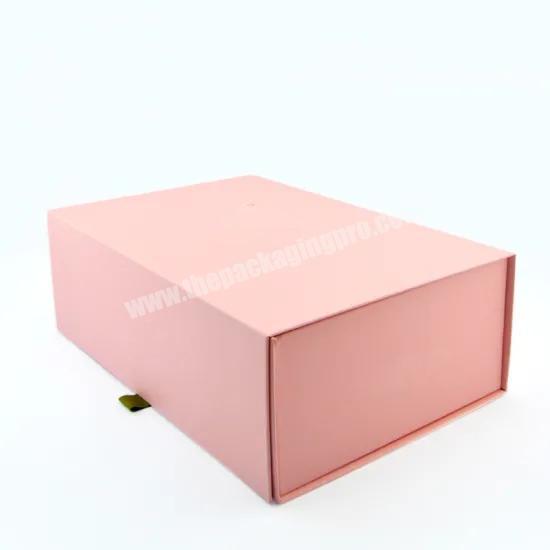 Matte luxury popular printing  packaging paper collapsible folding magnetic gift box