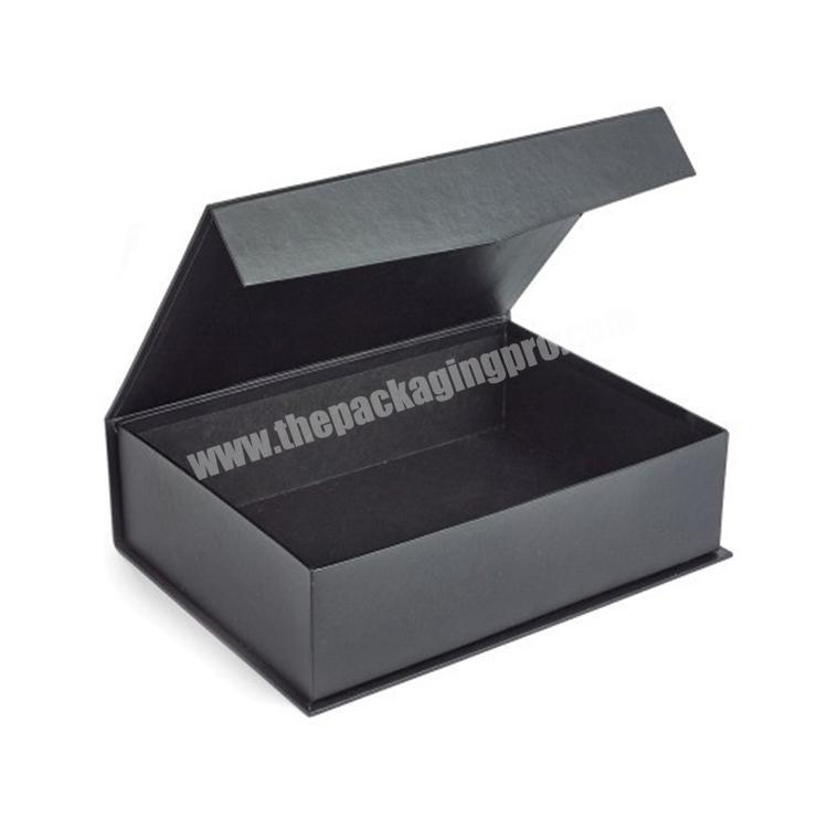 matte plain paper packaging black box