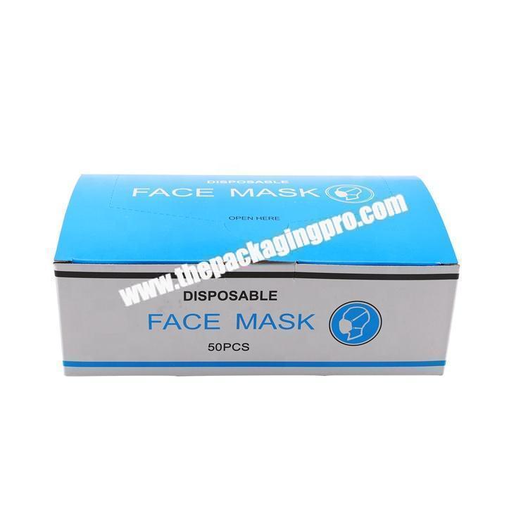 Medical Consumable Package Box  Paper Packaging Box for Disposable Face Mask KN95