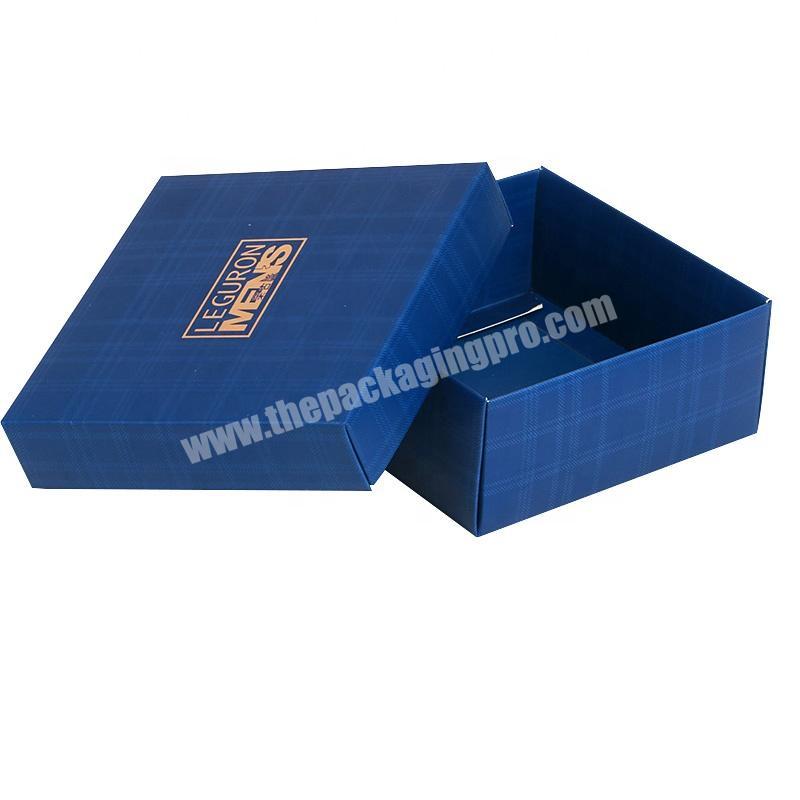 Men shirt pants jeans blue grid foldable low shipping cost packing gift packaging box