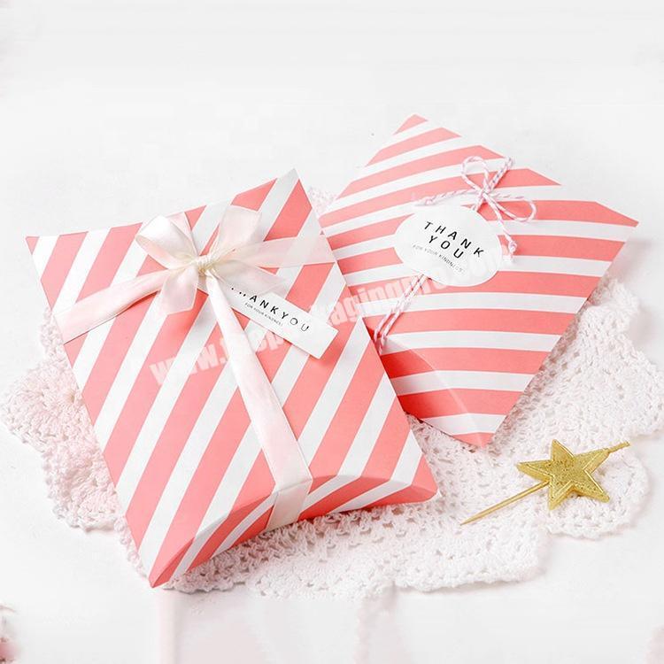 Merci Small Paper Packaging Tie Box Wedding Candy Favor Gift box