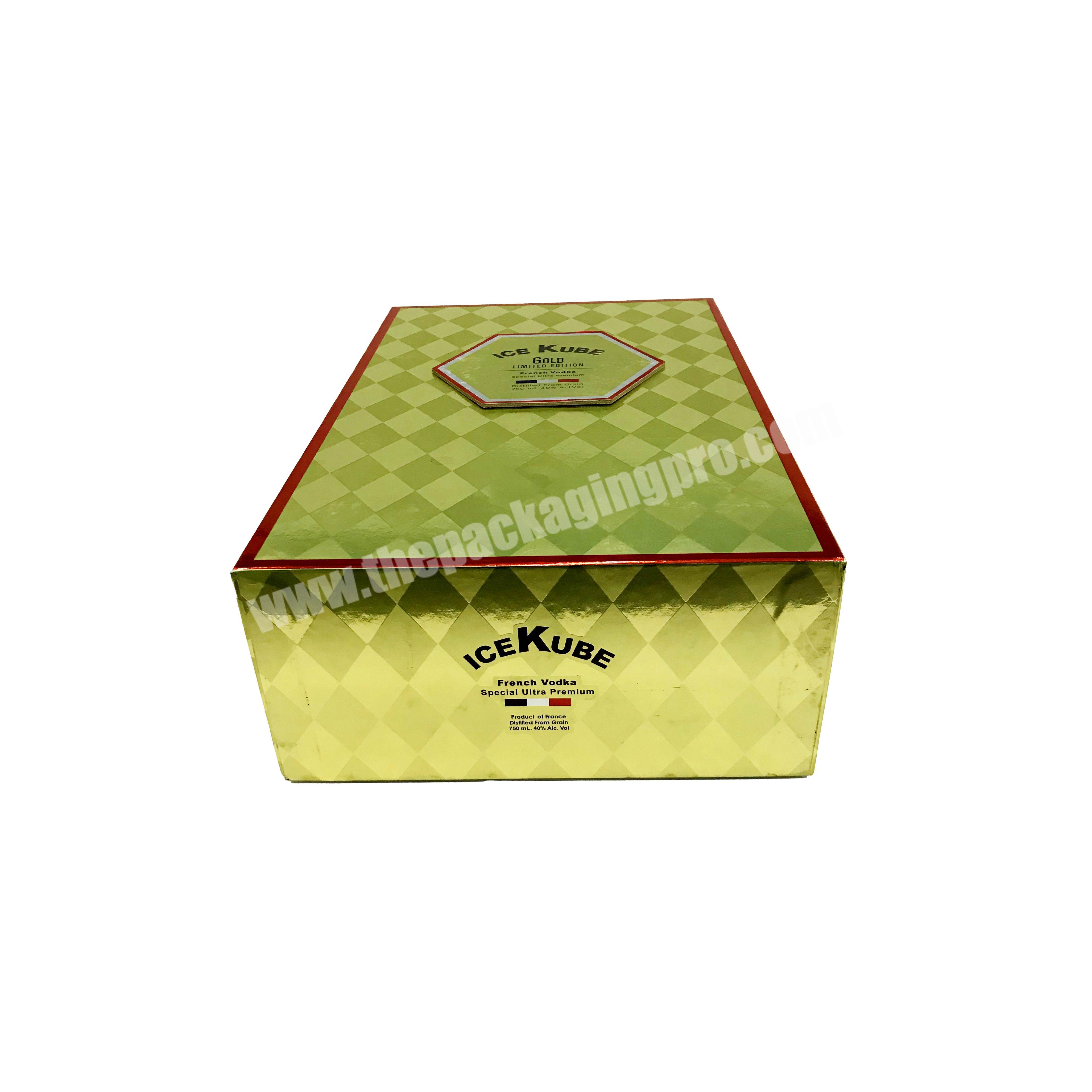 Metalized Paper Packaging Boxes Cardboard With Inner Tray