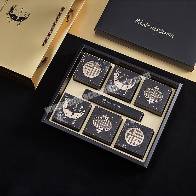 Mid-Autumn Festival Mooncake Box Packaging Hollow Set Gold Foil Box