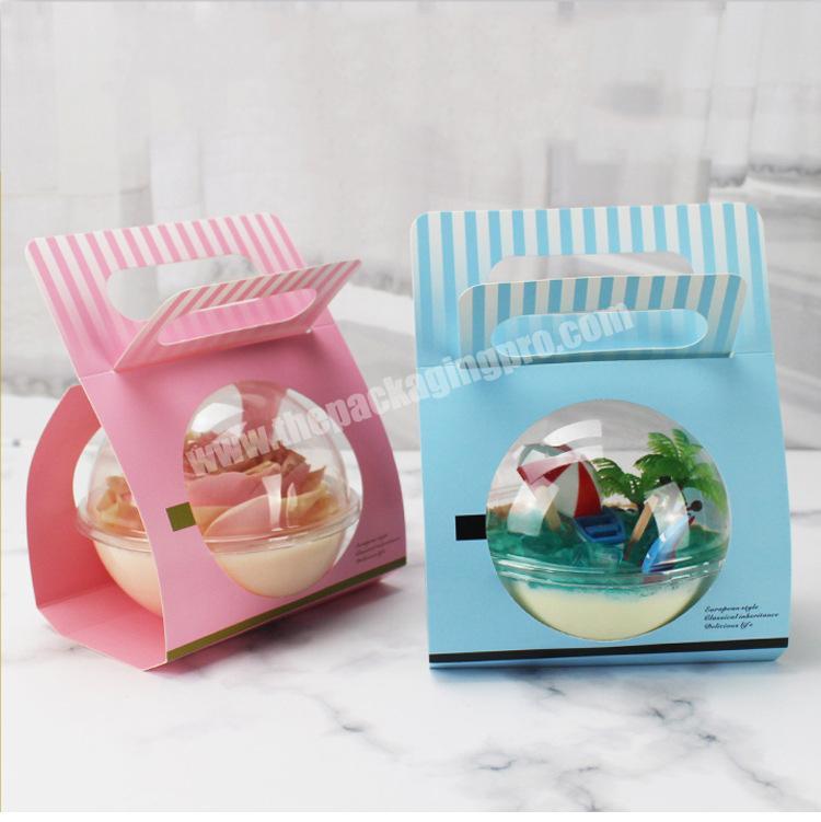 Mini Cake Box Clear Individual Cake Box With Handle