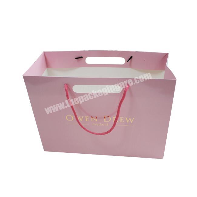 Mini Die Cut Luxury Ribbon Handle Colorful Celebrate Gift Bag