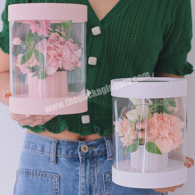 Mini round flower box 2020 new Korean hand holding bucket