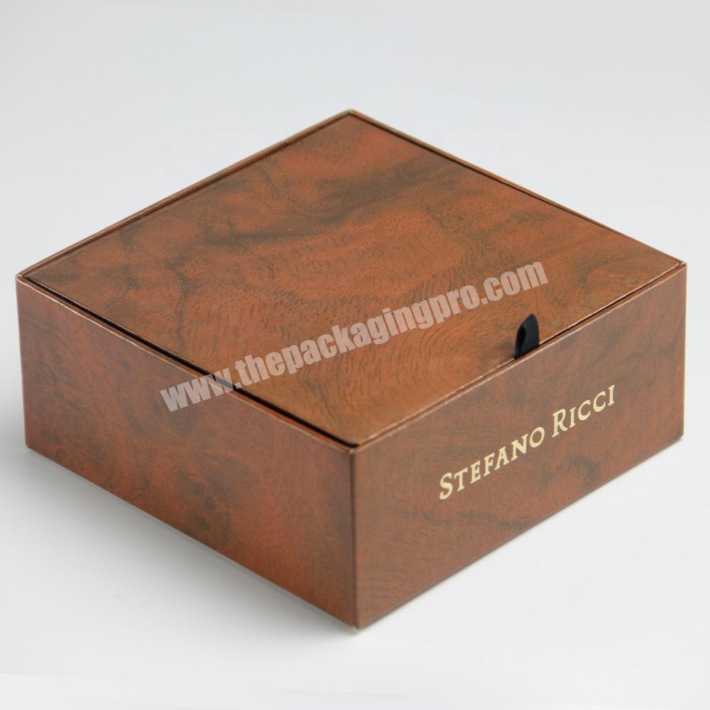 Mini wooden treasure chest small cardboard jewelry box