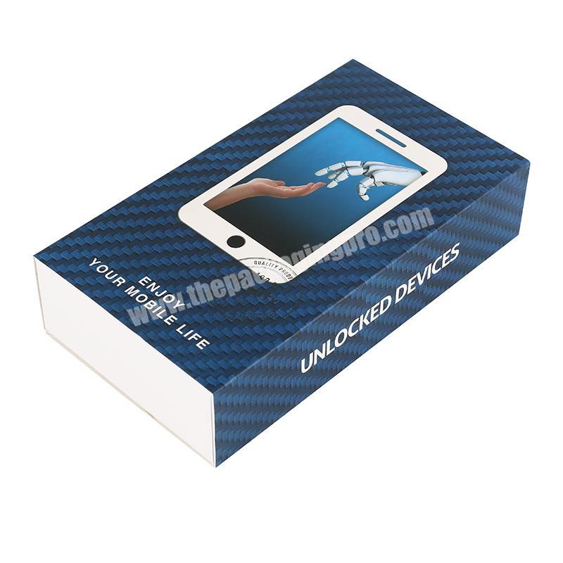 mobile custom paper magnet gift cell phone charger box packaging