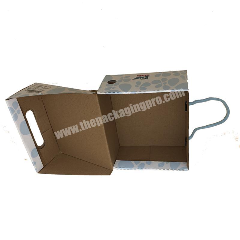 modern best sell  custom box packaging for clothes with handle