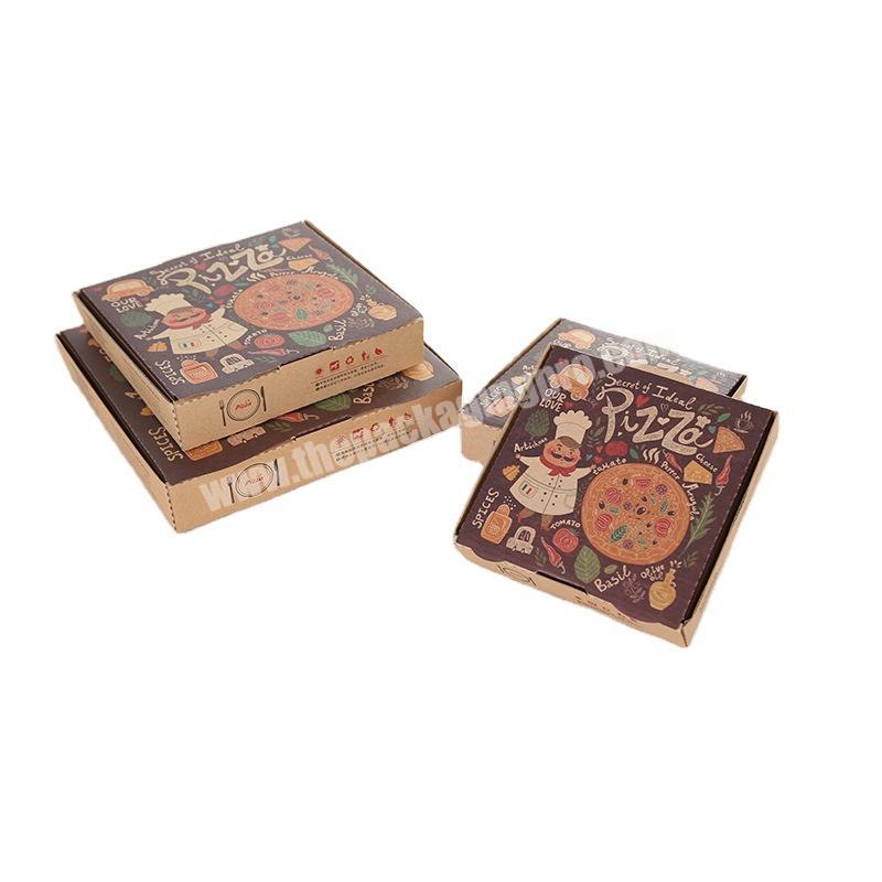 Modern design paper pizza box white pizza box pizza box heat
