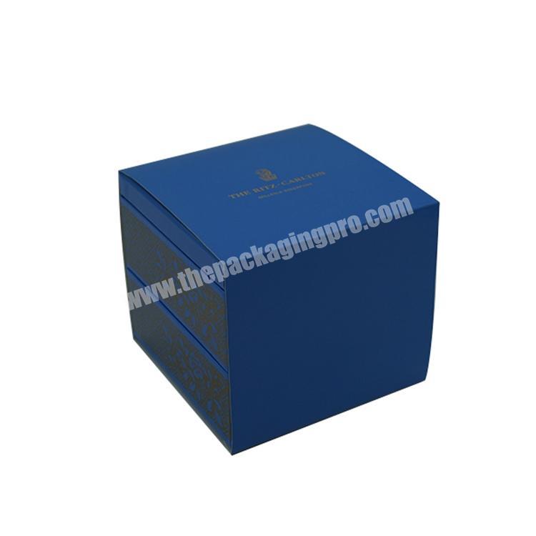 Modern Navy Blue Gemstone Groomsmen Gift Box