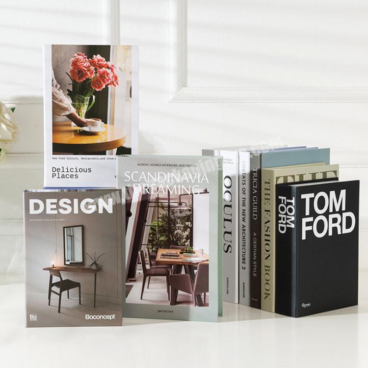 Modern Simple Model Room Soft Decoration Minimalist English Simulation Book Bookcase Entrance Fake Book Props Decoration