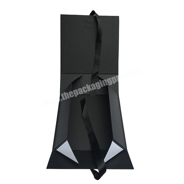 Most Popular cardboard folding box with ribbon handle faster shipment