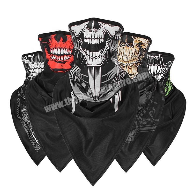 Multifunction Skull Rave Bandanas Hair Accessories Breathable Skeleton Face Mask for Party