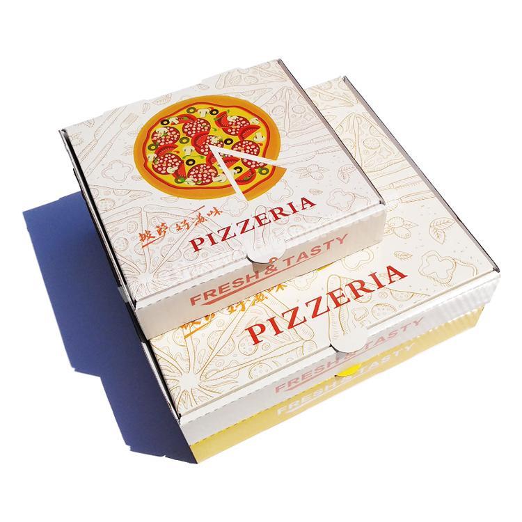 Multifunctional custom size logo printed 6 inch 12 inch pizza box for packaging