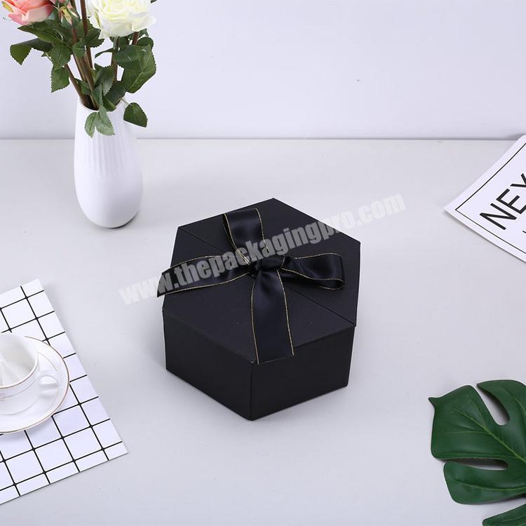 Mysterious Black Hardcover Paper Gift Box Custom Logo Printed Paper Packaging
