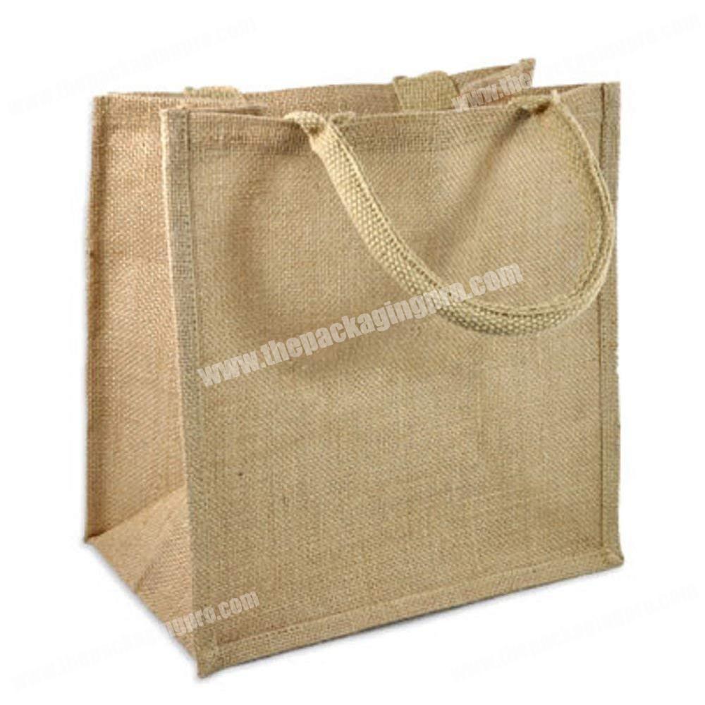 Natural Burlap Jute Tote shopping Bags